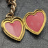 British Antique Rolled Gold Albert Chain 9ct Gold Heart Locket Fob